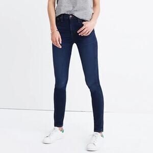 Madewell Mid Rise 9" Skinny Jeans Dark Wash Blue 28 / 6